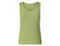 Grünes geripptes Damen-Tanktop