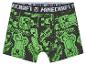 Minecraft-Boxershorts für Kinder, grün-schwarzes Design.