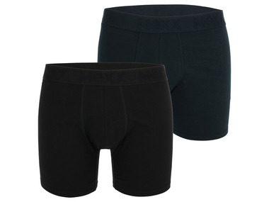 MEXX - Herren Boxer, 2 Stück, mit elastischen Bündchen (schwarz/navy, XL)