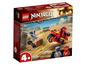Lego Ninjago Set mit Kais Blade Cycle und Minifiguren.
