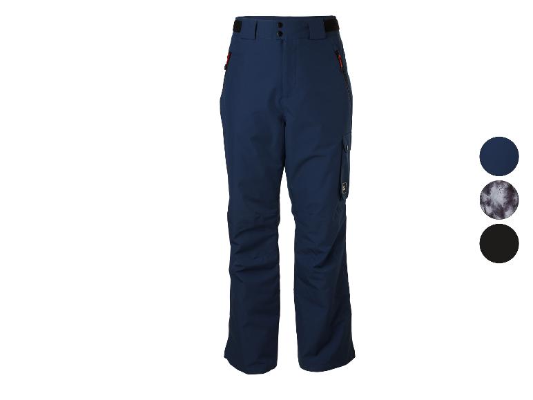 CRIVIT Herren Freeride-Hose in Dunkelblau, mit Seitentaschen und verstellbarem Bund.