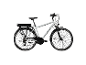 Zündapp E-Bike Trekkingrad Z802 700c für Herren, 28 Zoll, weiß.