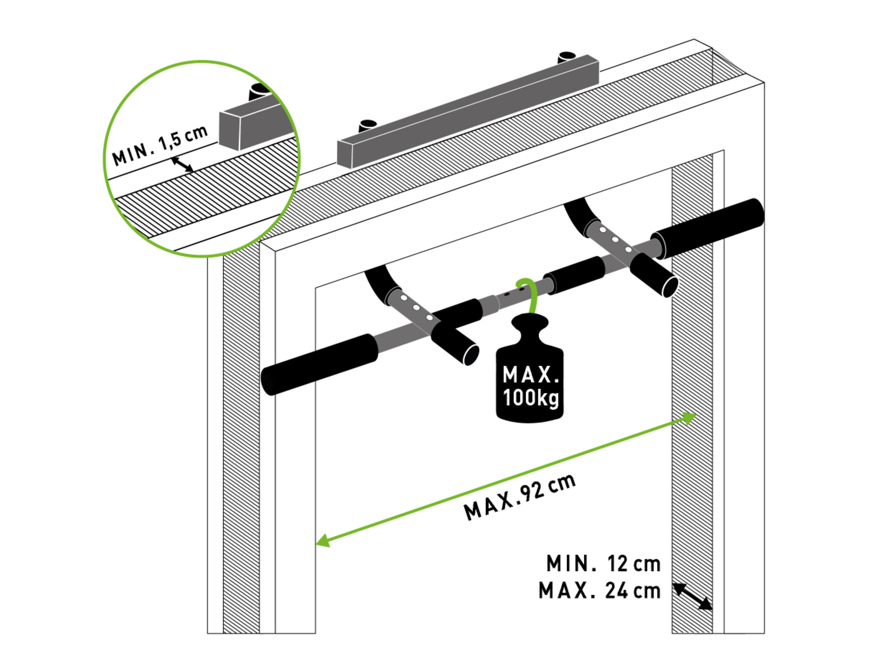 Thumbnail - Schildkröt Multifunktions-Türreck 4 in 1, verstellbar, max. 100 kg