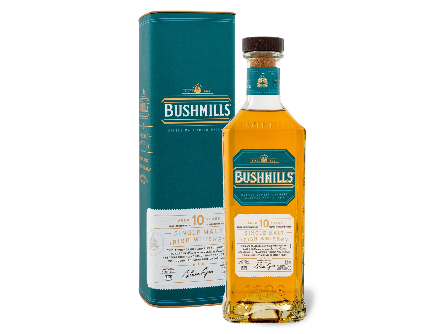 BUSHMILLS Single Malt Irish mit Whiskey Gesch… Jahre 10