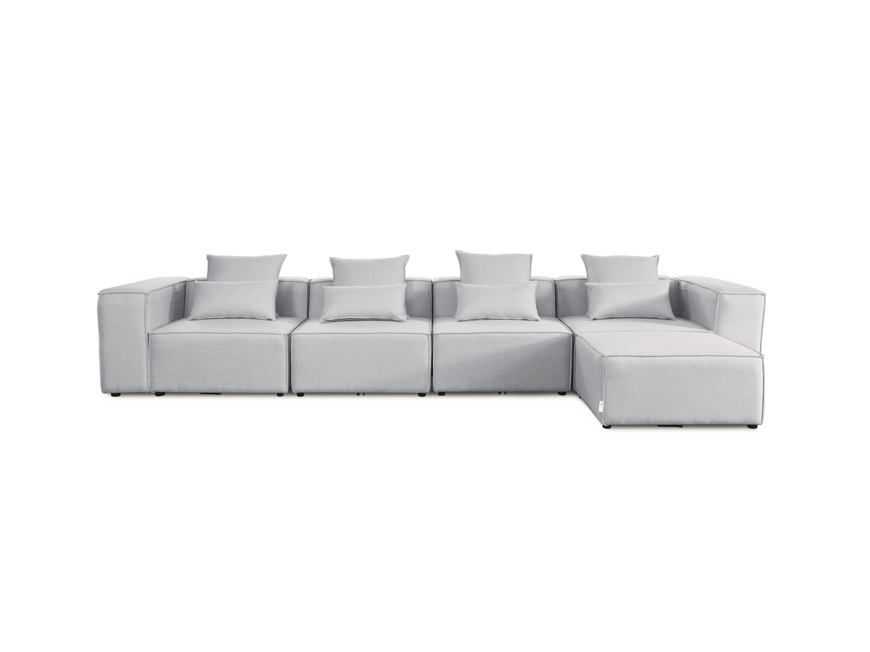 HOME DELUXE Sofa VERONA (XL, Hellgrau)