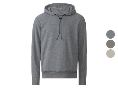 LIVERGY® Herren Fleecepullover mit Kapuze und Bindeband