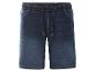 Dunkelblaue Jeans-Shorts mit Kordelzug.
