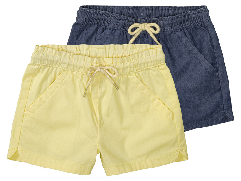 Gehe zu Vollbildansicht: lupilu® Kleinkinder Shorts, 2 Stück, aus reiner Baumwolle - Bild 13