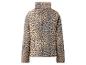 Jacke mit Leopardenmuster und Stehkragen.