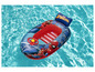 Ein aufblasbares Boot mit Spiderman-Motiv im Schwimmbad.