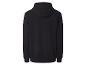 Schwarzer Kapuzenpullover, Rückansicht