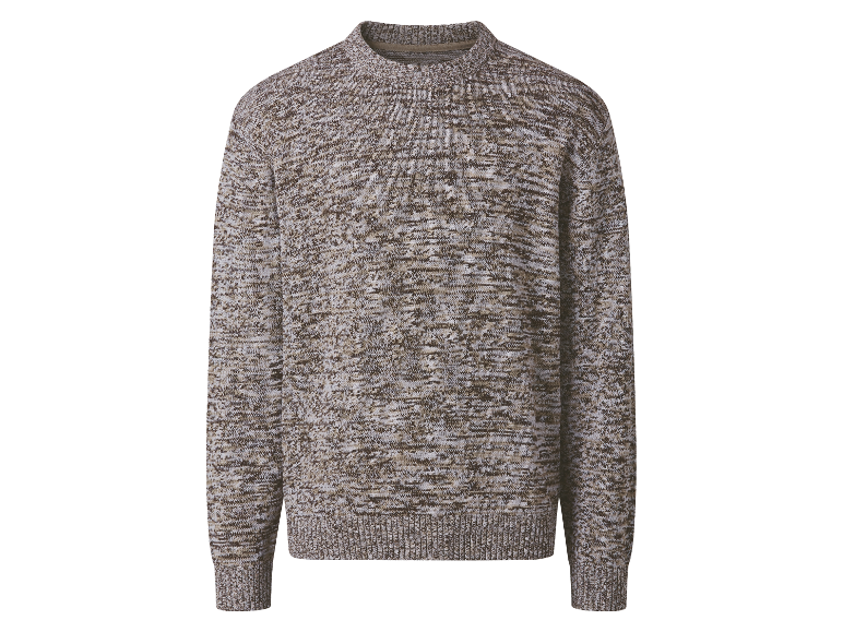 Herrenpullover mit meliertem Muster