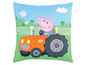 Peppa Wutz Kissen mit Traktor.