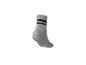 Graue Socke mit schwarzen Streifen