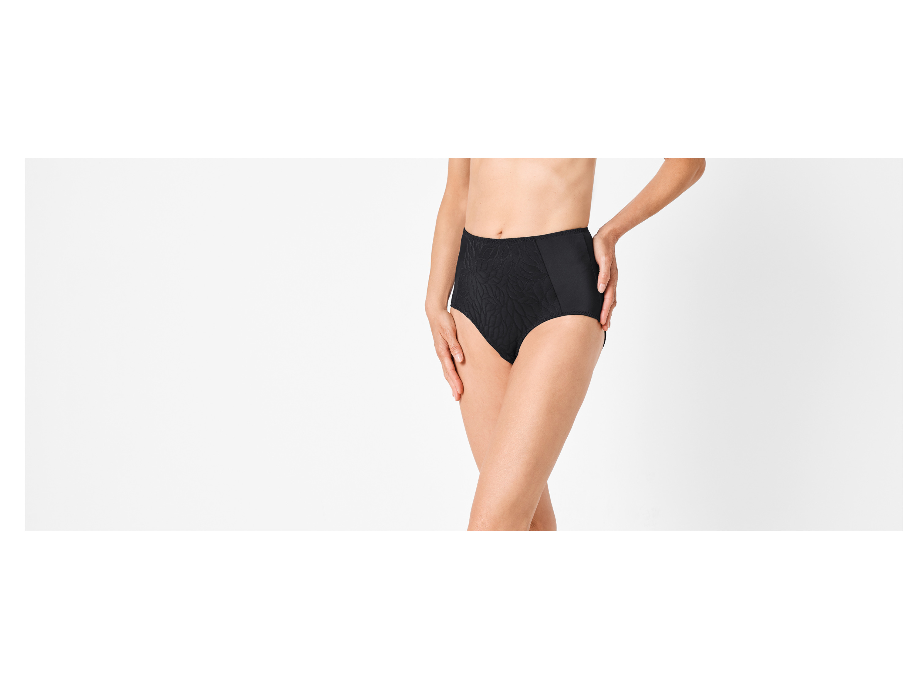 Thumbnail - esmara® Damen Miederslip mit Spitze 2er (Schwarz, M(40/42))