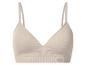 Beiger gerippter nahtloser Bralette