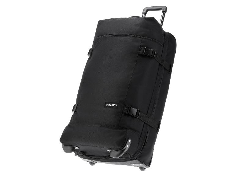 Schwarze Esmara Reisetasche mit Rollen und ausziehbarem Griff