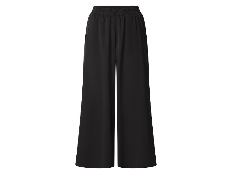 Schwarze weite Hose mit elastischem Bund