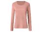 Lachsfarbenes Damen-Langarmshirt