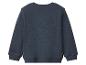 Dunkelblaues Herren-Sweatshirt mit langen Ärmeln und Rundhalsausschnitt, Rückansicht