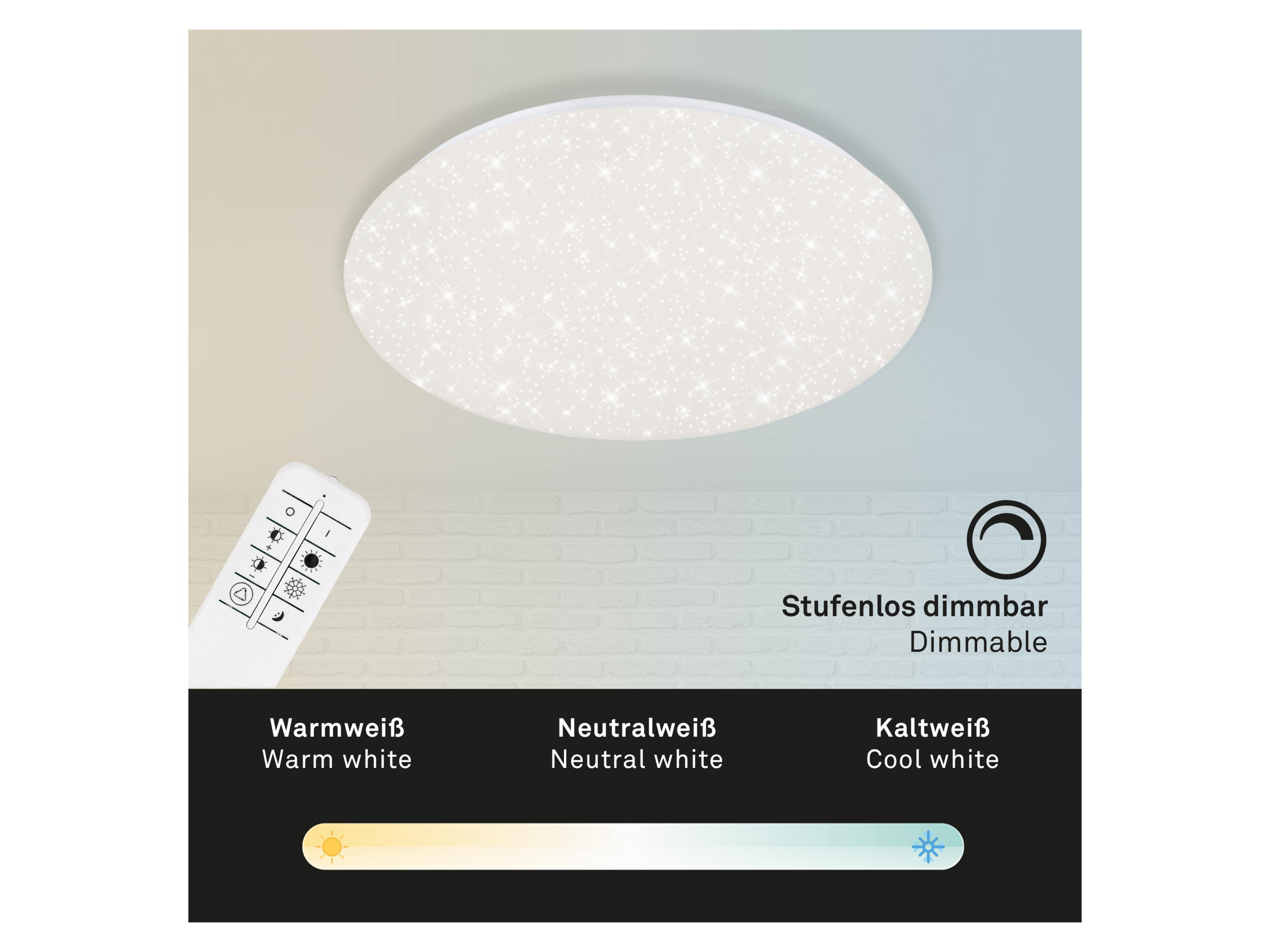 Thumbnail - Briloner CCT LED Sternenhimmel Deckenleuchten (48 cm Durchmesser)