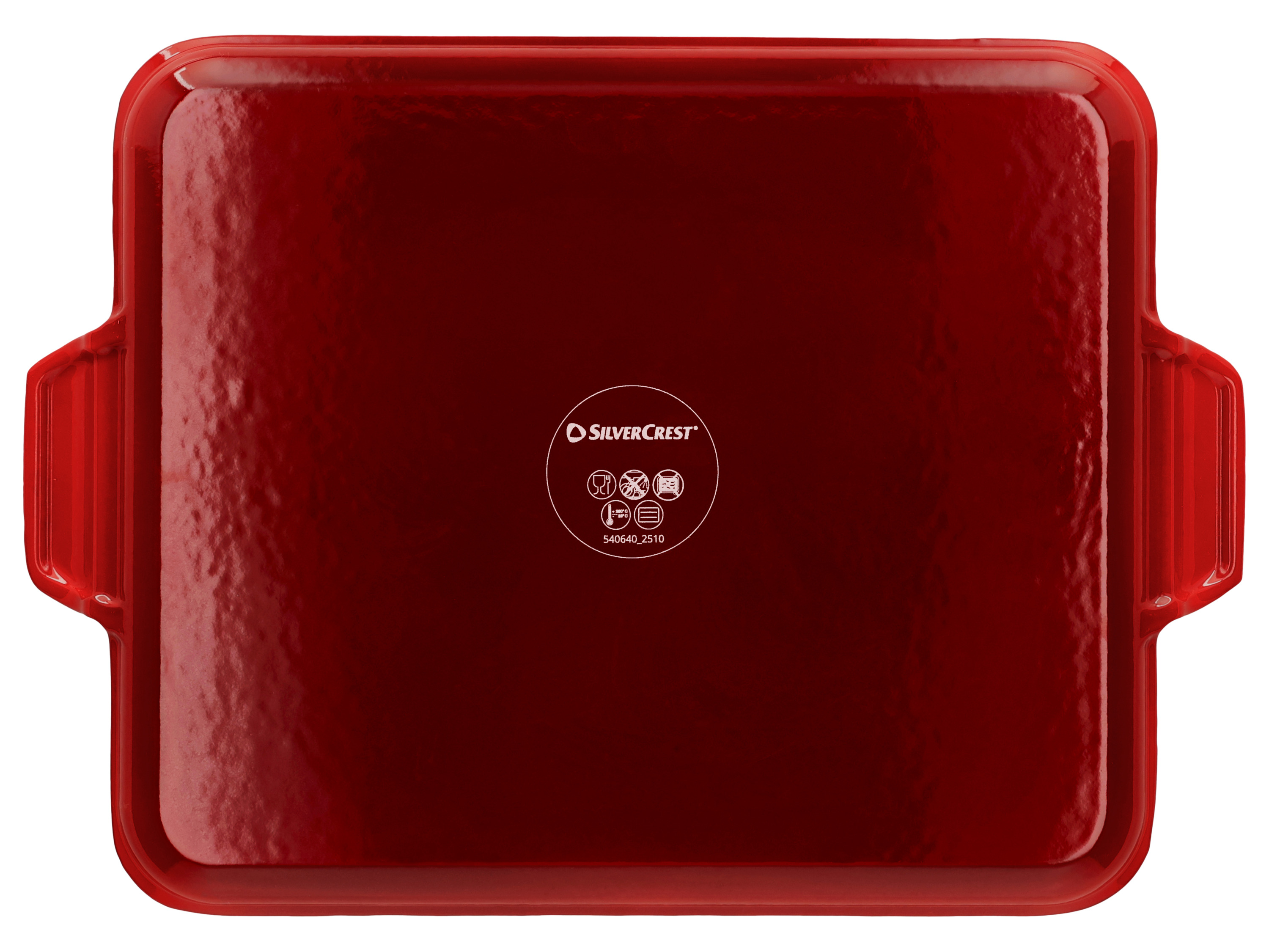 SILVERCREST® Premium-Gusseisenpizzaplatte Ø 31 cm Premium-Gusseisengrillplatte L 36,0 x B 26,0 cm (Grillplatte/rot) – Bild 4 von 4