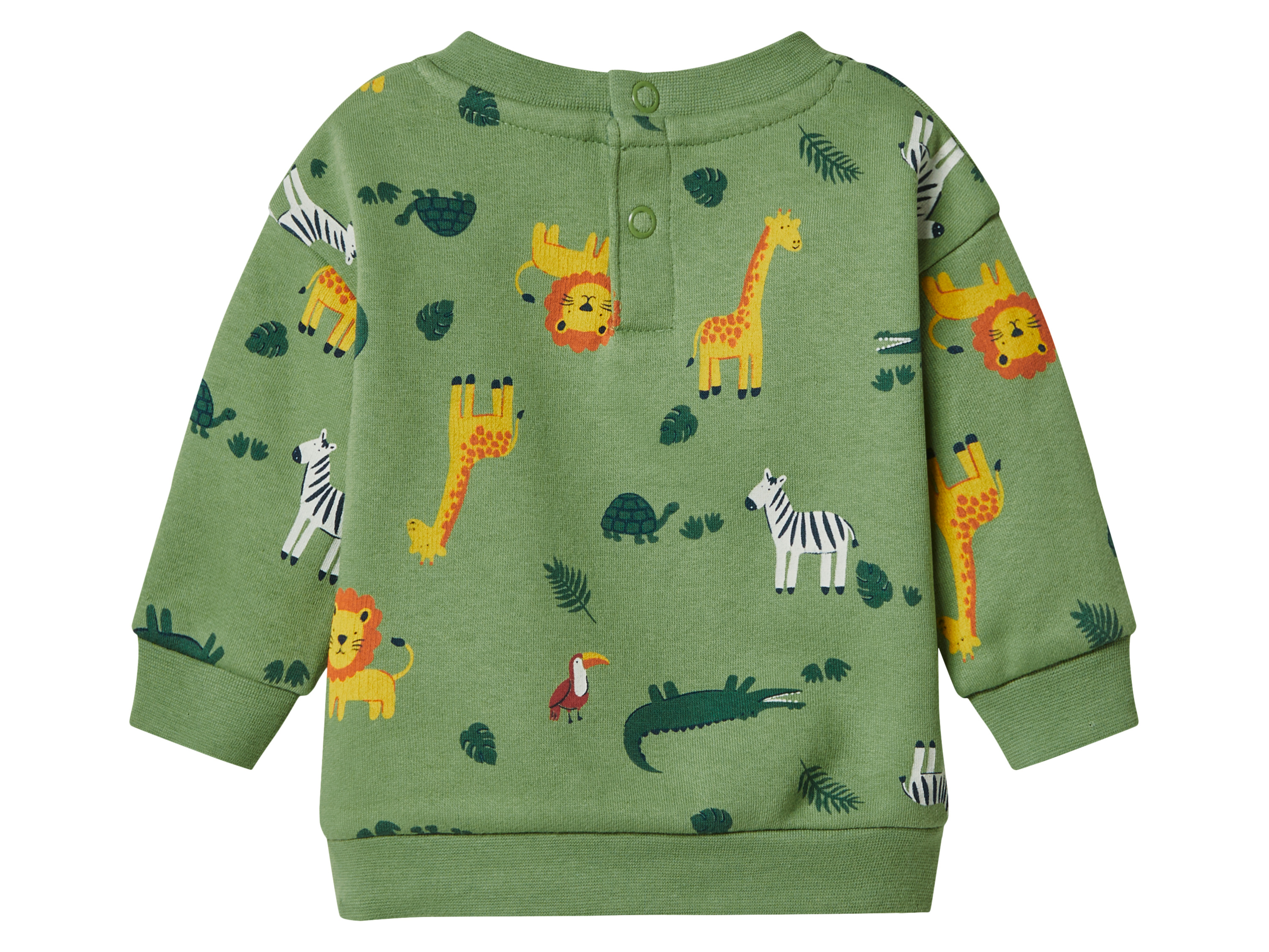 Thumbnail - lupilu® Baby Sweatanzug, 2-teilig (Grün, 74/80)