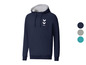 Ein dunkelblauer Hummel-Hoodie mit weißem Logo.