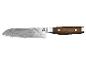 Santoku-Messer mit Damastklinge und Holzgriff