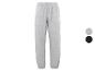 Graue Jogginghose mit weißem Logo, erhältlich in Grau und Schwarz.