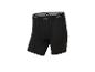 Schwarze Herren-Sportboxershorts mit grauem gemustertem Bund