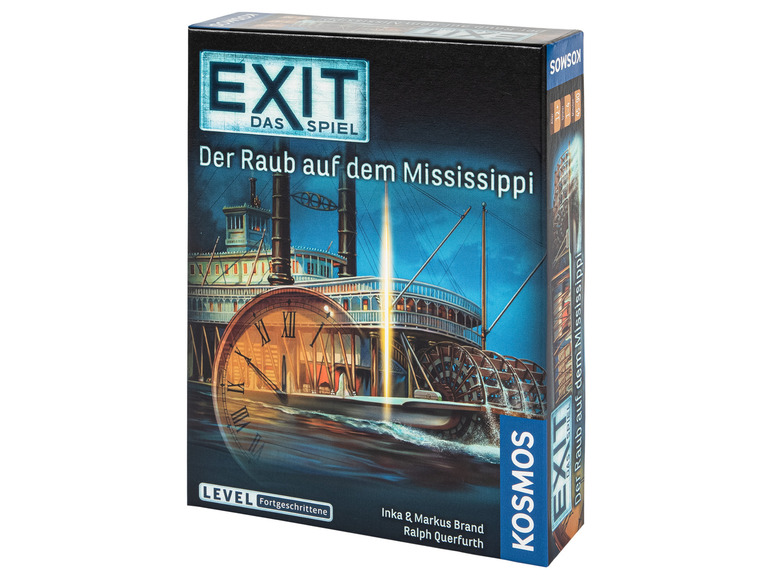 Exit: Der Raub auf dem Mississippi, ein Brettspiel von Kosmos.