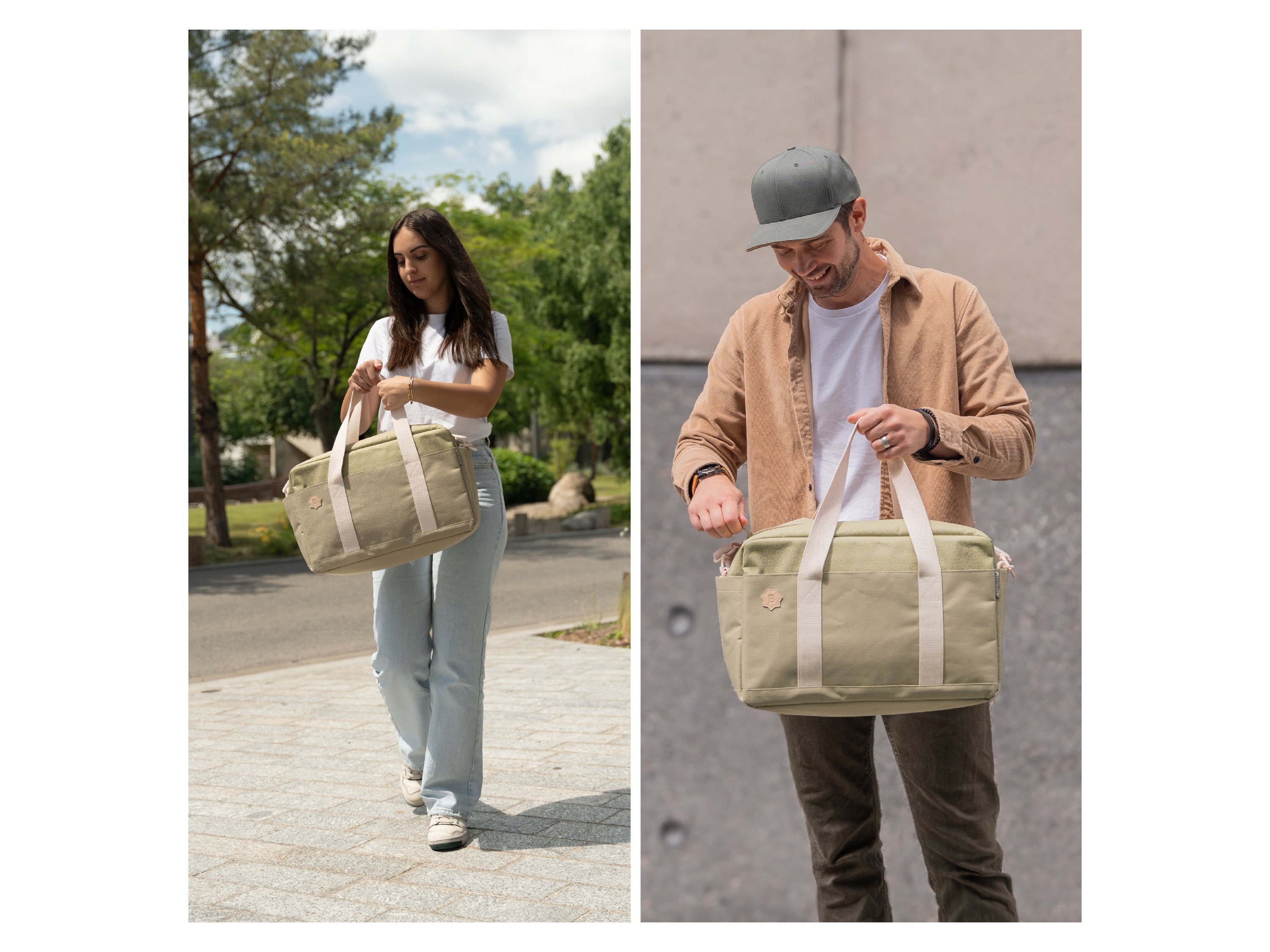 Thumbnail - Badabulle Wickeltasche »Bowling«, in modischem Design (Olive)