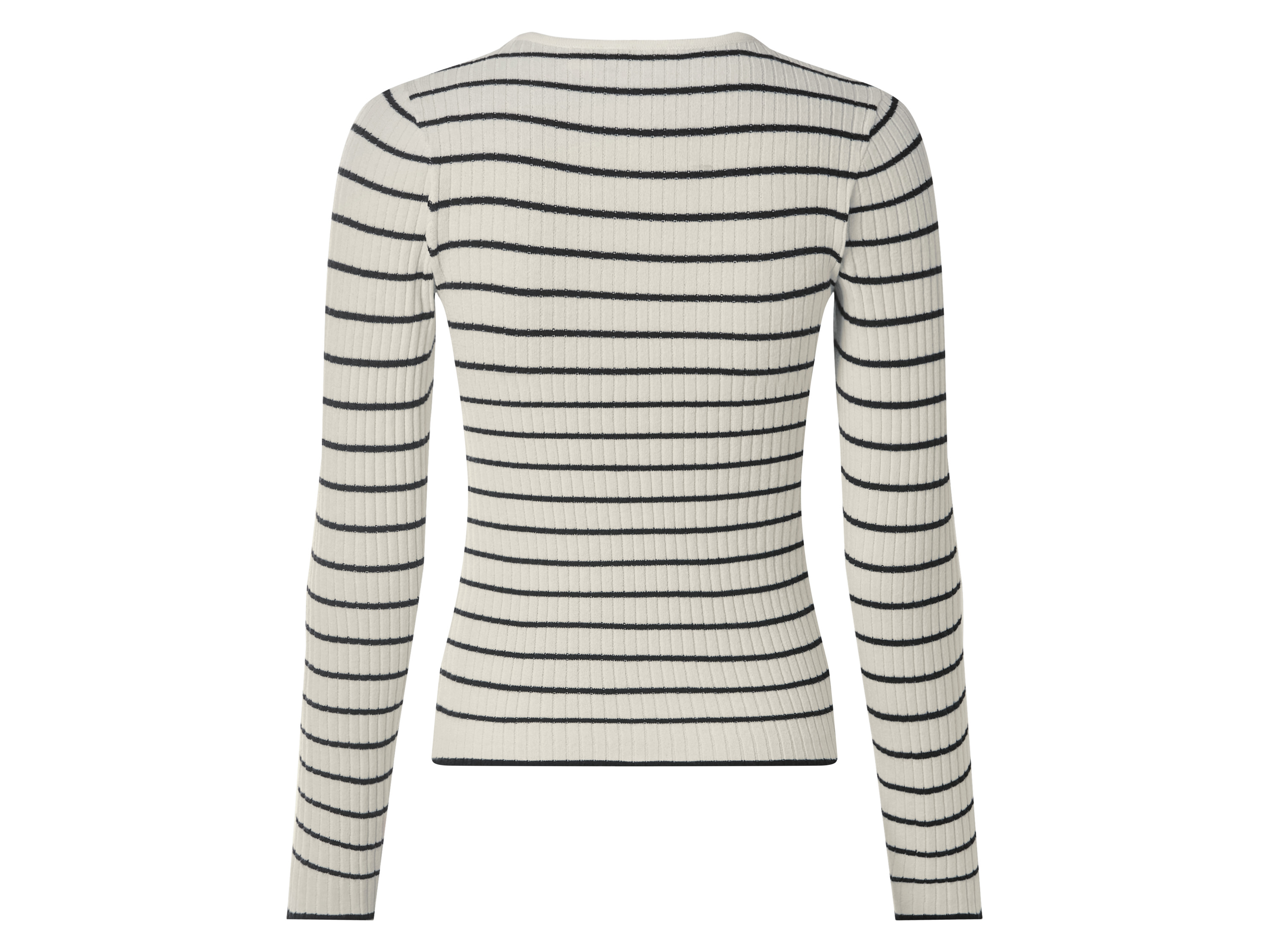 Thumbnail - esmara® Damen Pullover Rippe (Schwarz/weiß, XL (48/50))