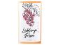 Roséweinflasche mit Etikett, das eine Weintraube und den Text „Lieblings Rosé Pfalz“ zeigt.