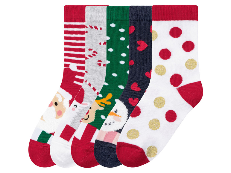 Gehe zu Vollbildansicht: pepperts Kleinkinder Mädchen Socken,5 Paar, mit Weihnachtsmotiv - Bild 13
