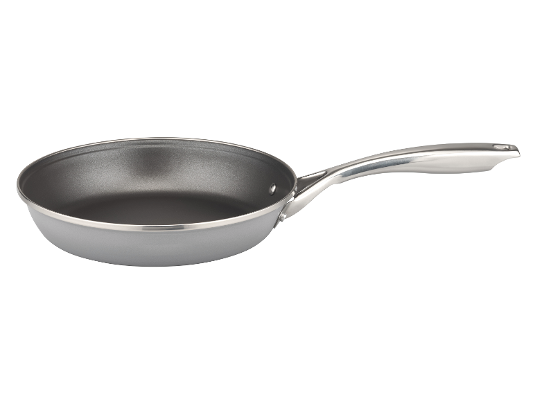 GSW Stratos 7-teilige Bratpfanne, grau, mit Metallgriff.