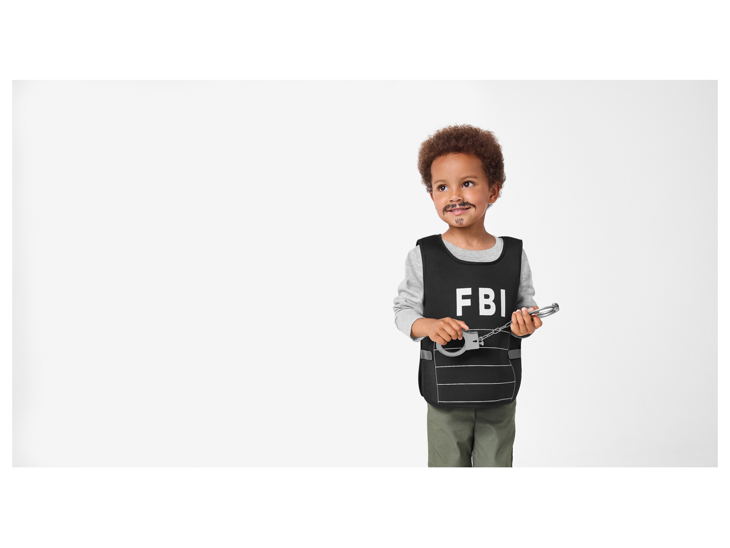 Kinder Kleinkinder Mädchen Jungen Kostüm Set (FBI, 122/128) – Bild 2 von 4