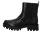 Schwarze Damen Chelsea Boots mit dicker Sohle