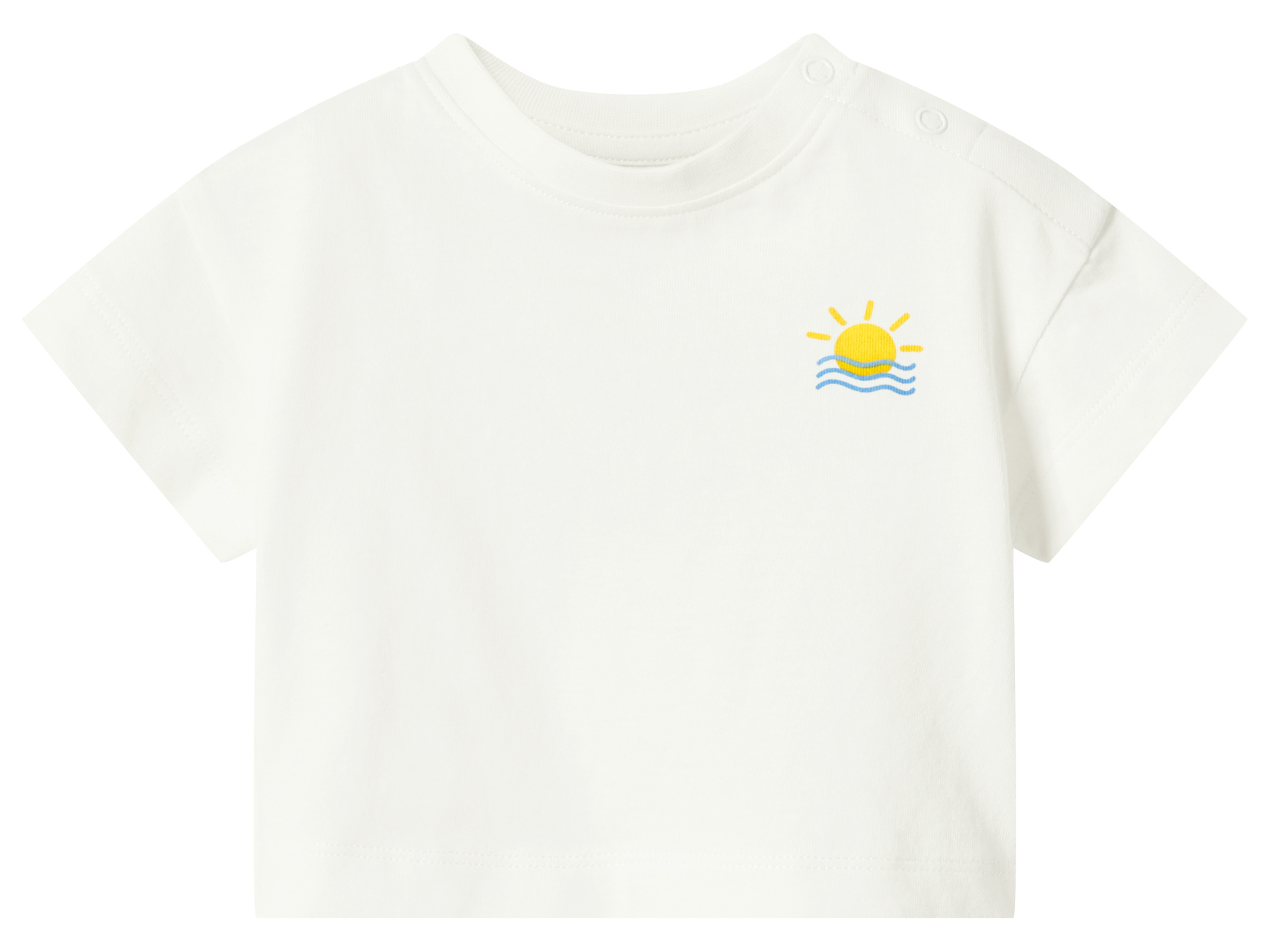 LUPILU® Baby T-Shirts, 2 Stück (Weiß, 50/56) – Bild 2 von 4