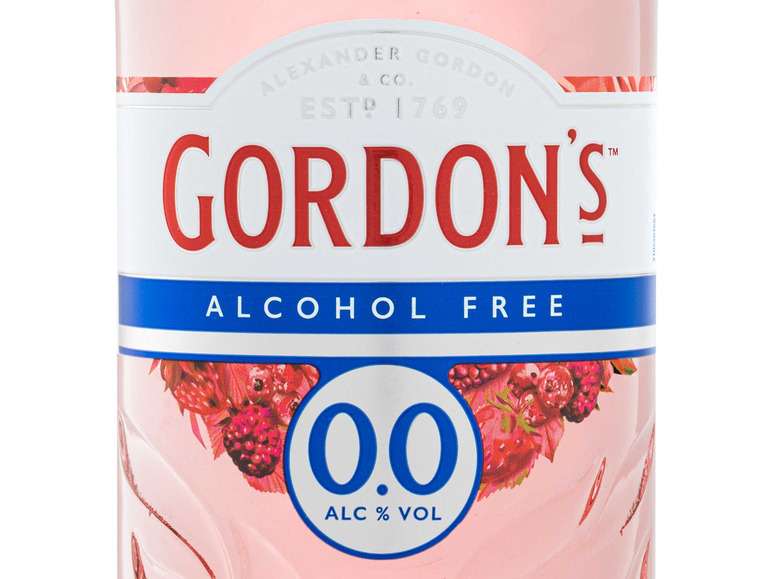 Gehe zu Vollbildansicht: Gordon's Pink 0,0% Vol, Alkoholfrei - Bild 2