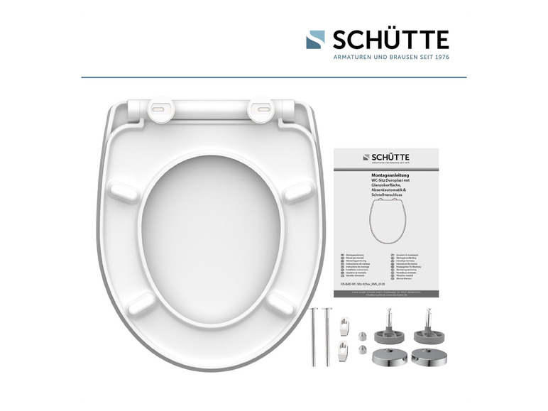 Gehe zu Vollbildansicht: Schütte WC-Sitz High Gloss mit Absenkautomatik und Schnellverschluss - Bild 35