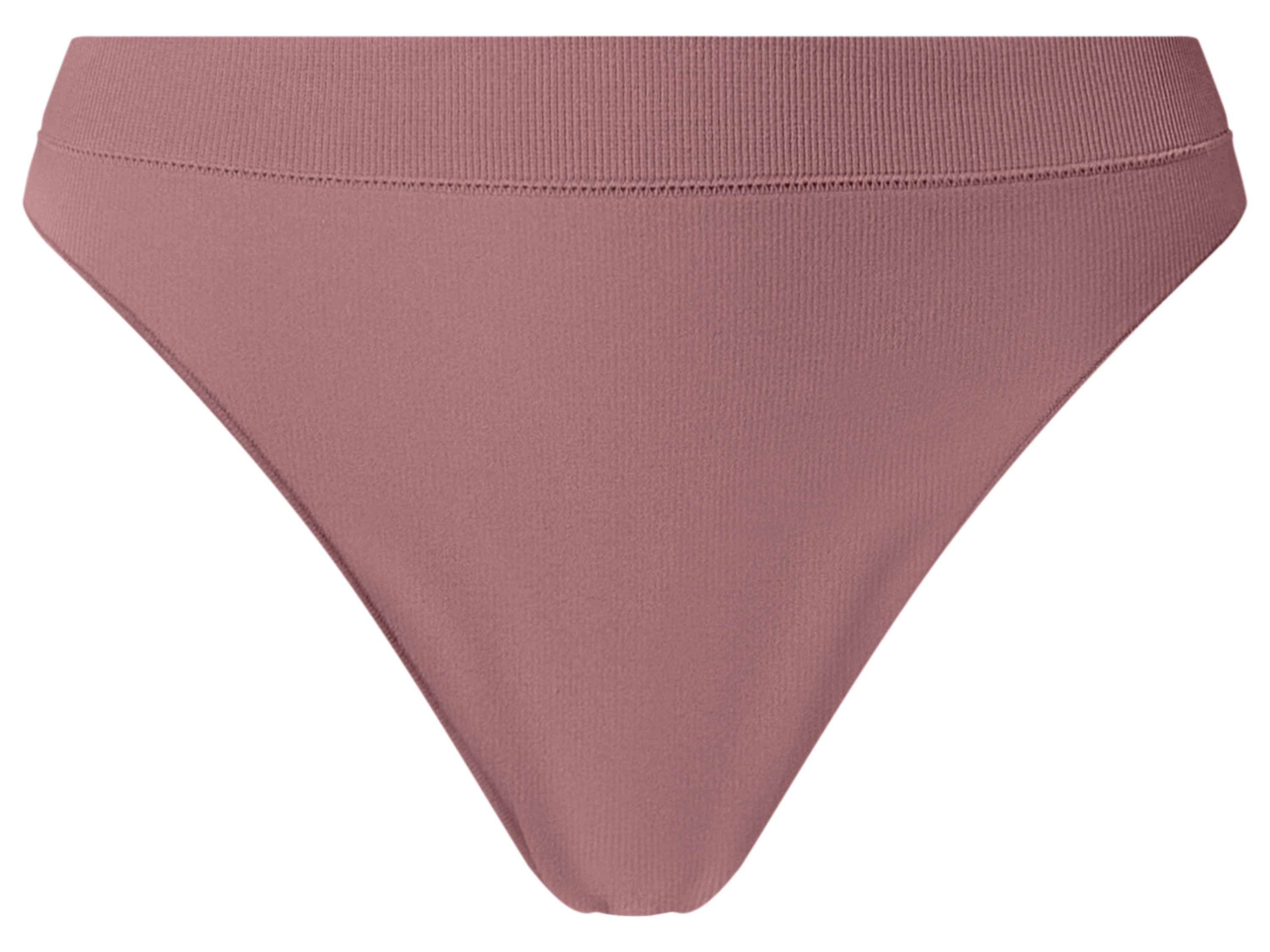 Thumbnail - esmara® Damen String Rippe Seamless 3er (anthrazit/rosa, S(36/38))
