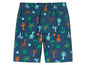 Blaue Shorts mit Palmenprint