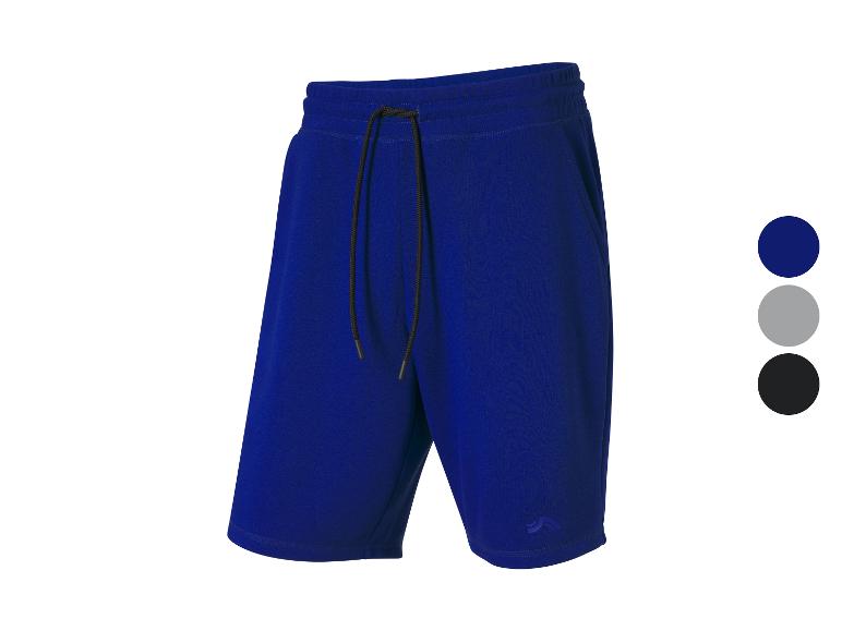 Blaue Sport-Shorts mit Kordelzug, weitere Farben verfügbar.
