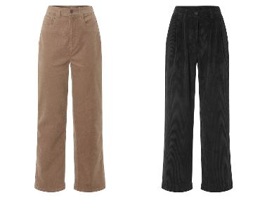 esmara® Damen Cordhose, weit und gerade geschnitten