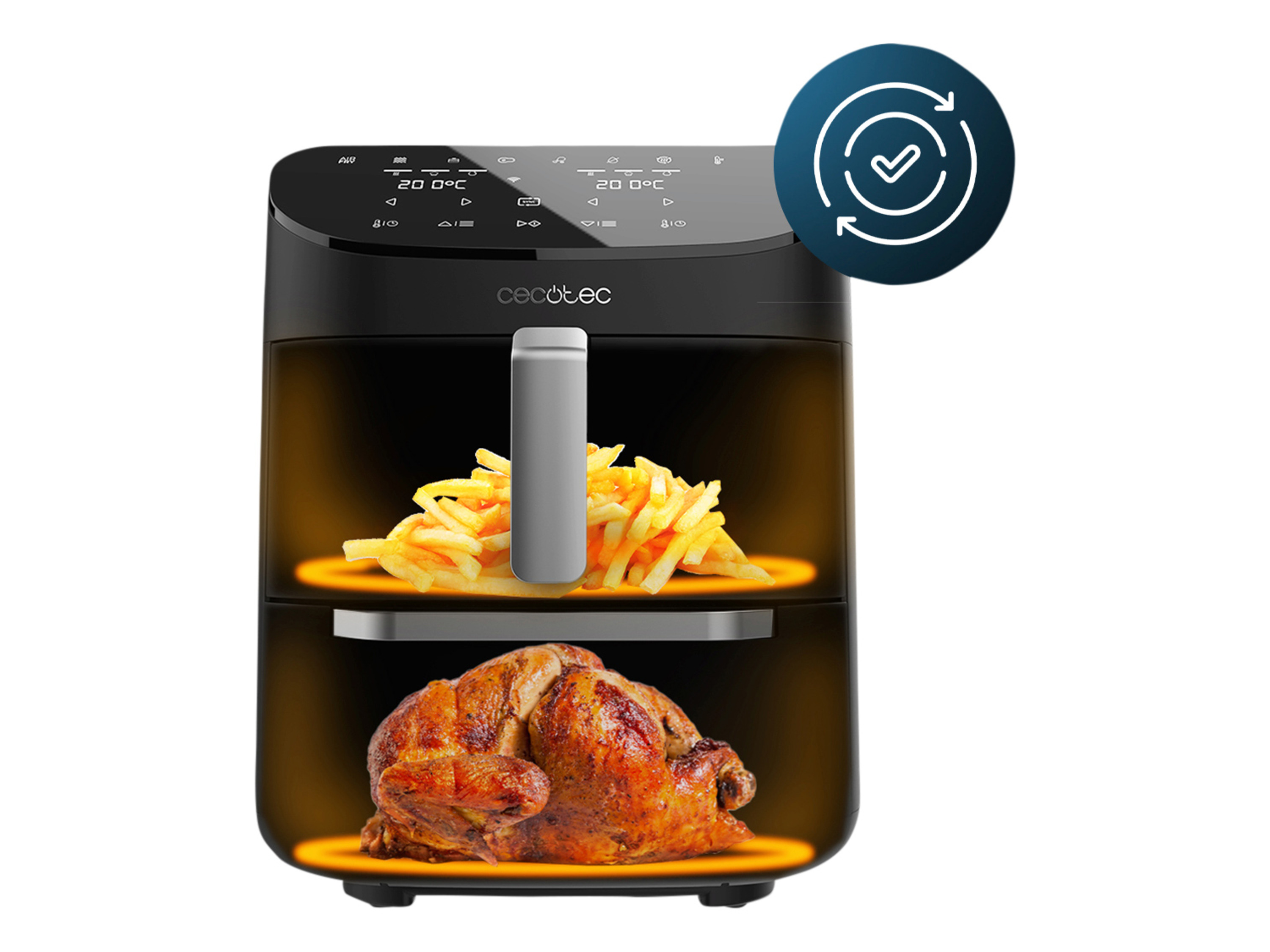 Thumbnail - Cecotec Heißluftfritteuse »FoodCourt 11000 Connected C«, 11 l