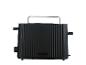 Schwarzer SilverCrest Toaster mit geriffeltem Design und Hebel