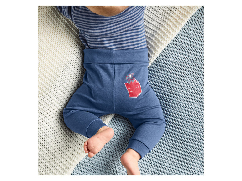 Gehe zu Vollbildansicht: lupilu® Jungen Baby Jogginghose, 2 Stück, mit hohem Bio-Baumwollanteil - Bild 15