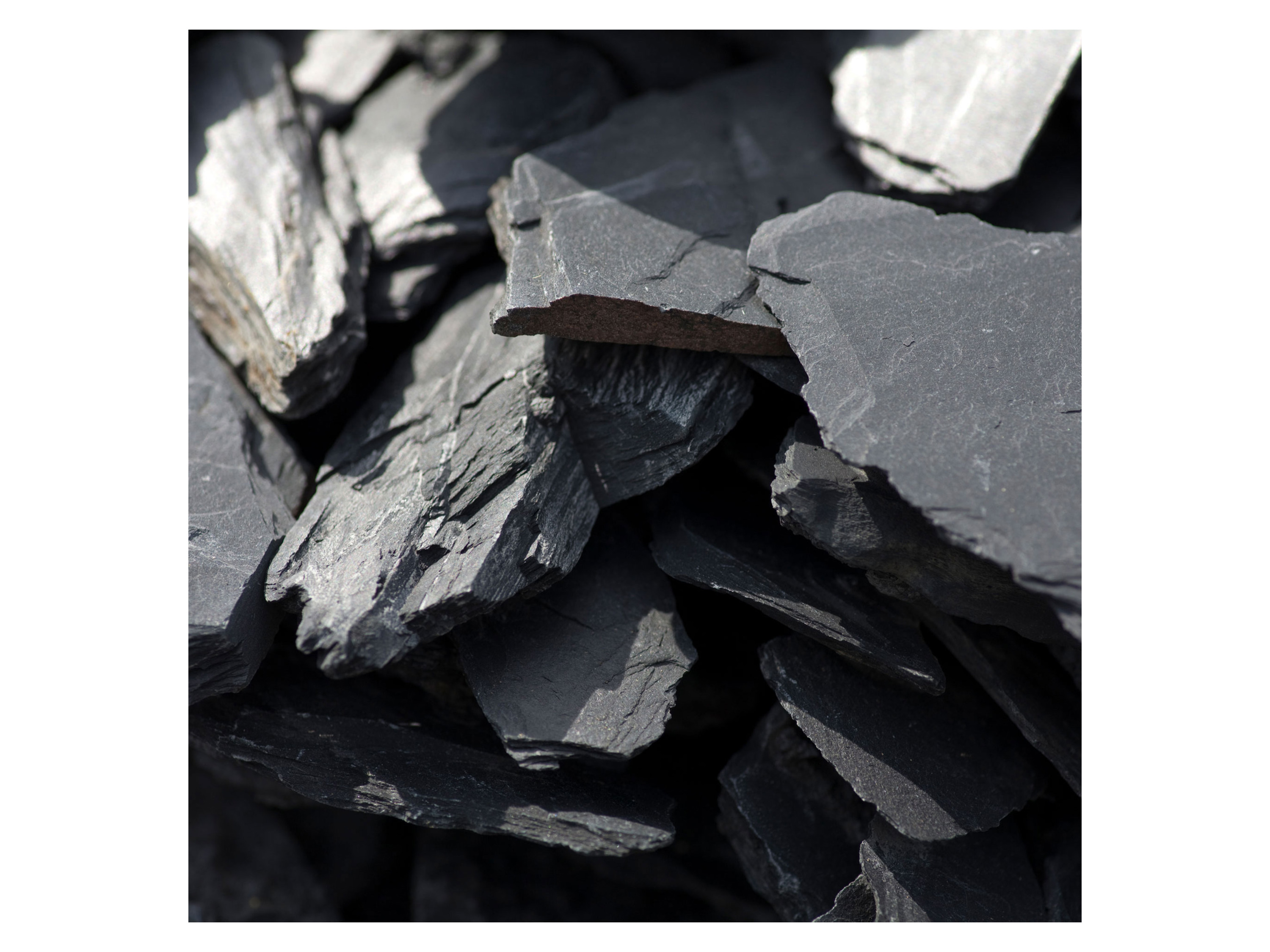 Thumbnail - Schicker Mineral Schiefer Ziersplitt (70-200 mm, 25 kg, Schwarz)